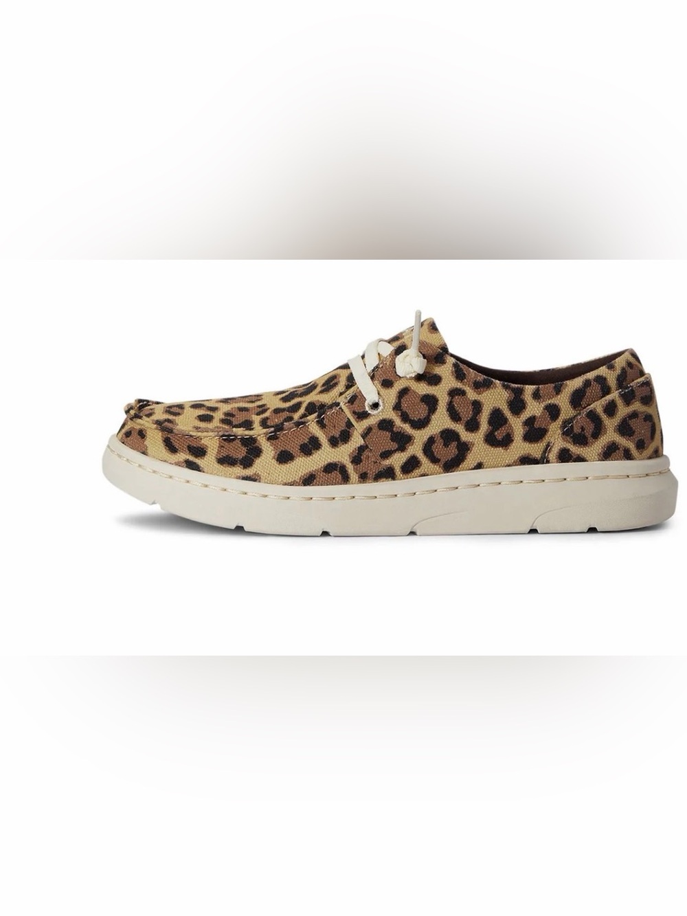 Ariat Leopard Print Hilo Lace-Up Sneaker in olive leopard print 9b - Picture 2 of 14